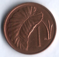 Монета 1 цент. 1973 год, Острова Кука.