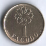 Монета 1 эскудо. 1987 год, Португалия.