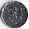 Монета 2 кроны. 2010 год, Чехия.