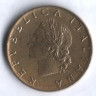Монета 20 лир. 1969 год, Италия.