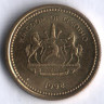 Монета 10 лисенте. 1998 год, Лесото.
