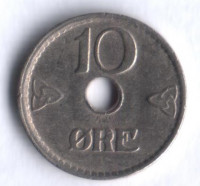 Монета 10 эре. 1948 год, Норвегия.