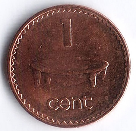 Монета 1 цент. 1994 год, Фиджи.