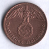 Монета 1 рейхспфенниг. 1940 год (A), Третий Рейх.