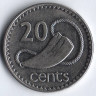 Монета 20 центов. 1994 год, Фиджи.