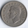 Монета 1 шиллинг. 1952 год, Новая Зеландия.