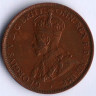 Монета 1/2 пенни. 1927 год, Австралия.