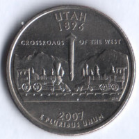25 центов. 2007(P) год, США. Юта.