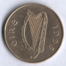 Монета 20 пенсов. 1995 год, Ирландия.