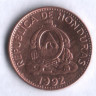 Монета 1 сентаво. 1992 год, Гондурас.