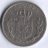 Монета 5 крон. 1967 год, Дания. C;S.