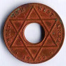 Монета 1/10 пенни. 1952 год, Британская Западная Африка.
