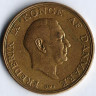 Монета 2 кроны. 1957 год, Дания. C;S.