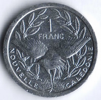 Монета 1 франк. 2018 год, Новая Каледония.