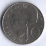Монета 10 шиллингов. 1978 год, Австрия.
