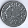 Монета 25 центов. 1942 год, Нидерланды.