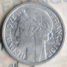 Монета 1 франк. 1947 год, Франция.