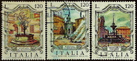 Набор почтовых марок (3 шт.). "Фонтаны". 1979 год, Италия.