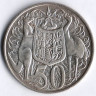 Монета 50 центов. 1966 год, Австралия.