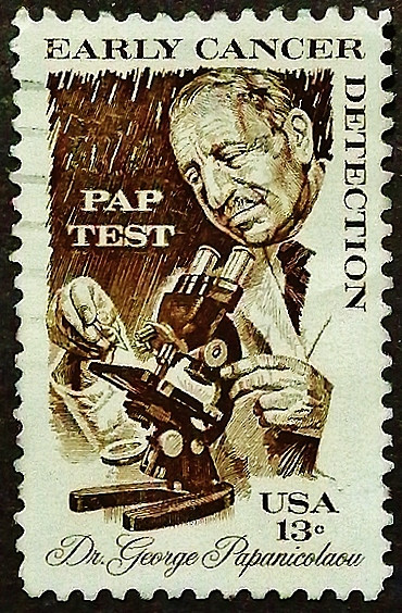 Почтовая марка. "Доктор Папаниколау". 1978 год, США.