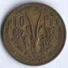 10 франков. 1956 год, Французская Западная Африка.