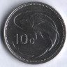 Монета 10 центов. 1998 год, Мальта.