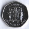 Монета 1 доллар. 1996 год, Ямайка. Александр Бустаманте - национальный герой.