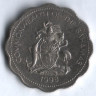 Монета 10 центов. 1998 год, Багамские острова.