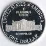 Монета 1 доллар. 1993(S) год, США. Джеймс Мэдисон.