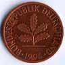 Монета 2 пфеннига. 1994(A) год, ФРГ.