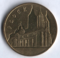 Монета 2 злотых. 2007 год, Польша. Плоцк.