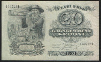 Бона 20 крон. 1932 год, Эстония.