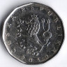 Монета 2 кроны. 2012 год, Чехия.