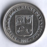 Монета 50 сентимо. 2007 год, Венесуэла.