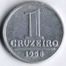 Монета 1 крузейро. 1958 год, Бразилия.