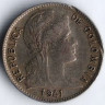 Монета 1 сентаво. 1941(B) год, Колумбия.