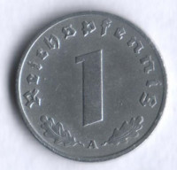 Монета 1 рейхспфенниг. 1940 год (A), Третий Рейх.