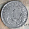 Монета 1 франк. 1947(B) год, Франция.