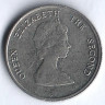 Монета 10 центов. 1991 год, Восточно-Карибские государства.
