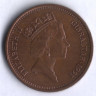 Монета 2 пенса. 1991(AA) год, Гибралтар.