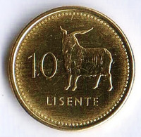 Монета 10 лисенте. 2018 год, Лесото.