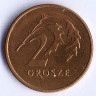 Монета 2 гроша. 2006 год, Польша.