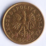 Монета 2 гроша. 2006 год, Польша.