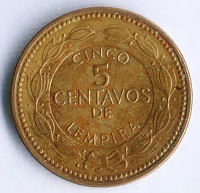 Монета 5 сентаво. 2010 год, Гондурас.
