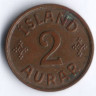 Монета 2 эйре. 1940 год, Исландия.