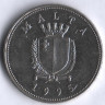 Монета 1 лира. 1995 год, Мальта.