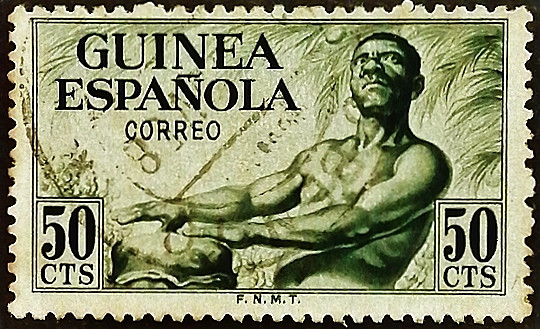 Почтовая марка (50 c.). "Стандарт". 1952 год, Испанская Гвинея.
