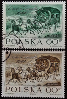 Набор почтовых марок (2 шт.). "День печати". 1964 год, Польша.