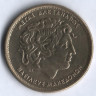 Монета 100 драхм. 2000 год, Греция.