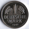Монета 1 марка. 1982 год (J), ФРГ.